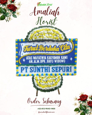 Papan Bunga Duka di Cikawao