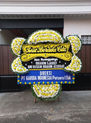 Papan Bunga Duka di Cikawao