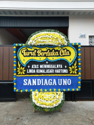 Papan Bunga Duka di Cikawao
